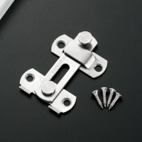 5pcs Grendel Overpal Gembok Selot Stainless 180* - Kunci Pintu Geser Grendel Kait Pintu Lemari FREE 