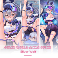 Honkai Star Rail Silver Wolf  Anime Othe Decor Cave Hugging Body Pillow Case Cushion Pillow Cover Bed Decoring