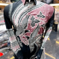 kemeja batik pria lengan panjang motif baru