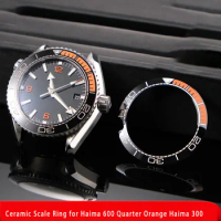 Ceramic Scale Ring Outer Ring for Omega Seamaster 600 Quarter Orange Seamaster 300 Ceramic Scale Rin