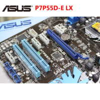 ASUS P7P55D-E LX Motherboard DDR3 16GB For Intel P55 P7P55DELX LGA 1156 Desktop PC Computer Mainboard SATA III PCI-E X16 Used