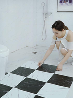 衛生間瓷磚防水耐磨地貼廁所水泥地自粘墻貼浴室防滑裝飾地板貼紙 樂樂百貨