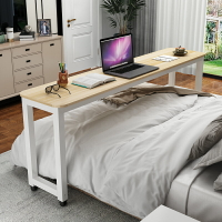跨床桌 床上電腦桌 床上書桌 跨床桌可移動臥室床尾桌家用床邊桌子電腦桌簡約現代懶人床上書桌【MJ21423】