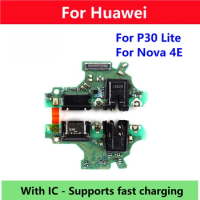 For Huawei P30 Lite Nova 4E Board Dock Connector Micro USB Charger Charging Port Microphone Flex Cable P30lite Nova4e