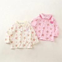 Áo Polo Dài Tay Cho Bé Gái, Hàng Mới Về Năm 2025, Áo Cotton Hoạt Hình, Thích Hợp Cho Trẻ Nhỏ Và Trẻ 