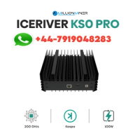 LE PROMO SALES New IceRiver KS0 Pro KAS Miner 200GH/S, 100W Power Consumption Asic Kaspa Miner With PSU