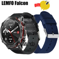 3in1 Wristband for LEMFO Falcon Strap Smart watch Band Nylon Canva Belt Screen Protector