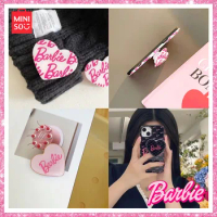 Miniso Y2K Barbie Heart Shaped Cell Phone Airbag Holder Retractable Folding Paste Female Models Girl Phone Bracket Gift Watch Tv