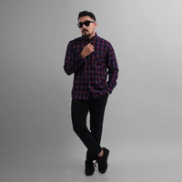 DGM Fashion Kemeja Pria Flanel Premium Kemeja Flanel Pria Kemeja Kotak-Kotak Casual Premium 001 A 13