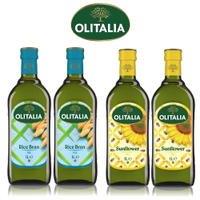 (老爹特惠)【奧利塔olitalia】玄米油2瓶+葵花油2瓶(1000mlx4瓶-禮盒組)