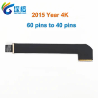 New 4K 2015 Year 40 Pins to 60 Pins For Apple iMac 21.5" A1418 LCD Screen LED LVDS Display Flex Cable EMC 2833