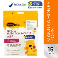 COMVITA KIDS SOOTHING MANUKA HONEY POPS 3 FLAVOR 112GR | PERMEN MADU ANAK-ANAK, PERMEN HISAP ANAK, M