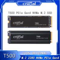 Crucial T500 500G 1TB 2TB Gen4 NVMe M.2 Internal Gaming SSD, Up to 7300MB/s, Laptop &amp; Desktop Compatible 1T 2T