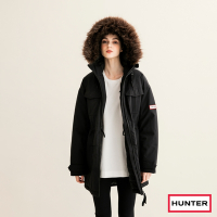 HUNTER - 女裝-Explorer鋪棉獵裝長版外套-黑色