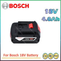 Original 18V 4.0Ah Rechargeable Li-ion Battery For Bosch 18V Power tool Backup Portable Replacement BAT609 Indicator light