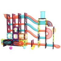 Giromag彩窗磁力片 積木滾球110件套裝STEM玩具