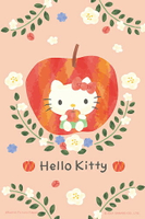 百耘圖 0001 Hello Kitty【水果系列】蘋果鐵盒拼圖36片