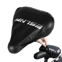 Bike Seat Cover Elastic Dustproof Bicycle Saddle Cover Bike Cushion Seat Cover Sun Dust Protector Washable Cycling Supplies For