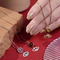 สร้อยคอ Evil Eye ผสมผสานกับหินพลังงาน ที่เสริมด้วยพลังงาน Reiki