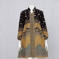 TUNIK NHARU BATIK LENGAN BALON JUMBO | AYU BELLANI DRESS BATIK BUSUI FRIENDLY -LANGITJUA BATIK SOLO 