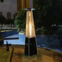 Outdoor gas heater Tower heater quadrilateral glass tube heater gas patio heater