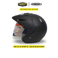 HELM INK CX 22 BLACK MATT ORIGINAL HELM INK CX22 HITAM DOFF HELM INK TOPI ASLI ORI GARANSI SNI L