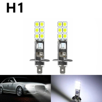 Bộ Đèn Pha LED H1 Siêu Sáng 2 Chiếc, Chế Độ Cao Lực & Pha Xe Mưa, Màu Trắng 6000K