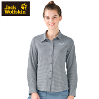 【Jack Wolfskin 飛狼】女 彈性長袖排汗襯衫『深灰』
