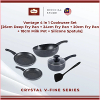 COD Vantage Crystal V-Fine 4 in 1 Non-Stick Cookware Set (6 pcs)