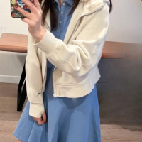 【RALPH LAUREN】立領POLO高爾夫球洋裝(藍色女大童-XL)