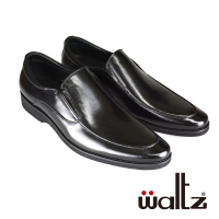【Waltz】上班族首選 素面側V綁帶 紳士鞋 皮鞋(512059-02 華爾滋皮鞋)