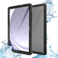 Waterproof Case for Samsung Galaxy Tab A9+ Full Coverage Swimming Armor Shockproof Cover for Samsung TAB A9 Plus Protect Bumper