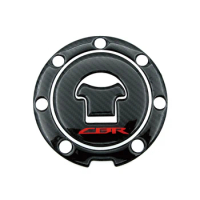 Motorcycle Carbon Fiber Fuel Gas Cap Cover Tank Protector Pad Sticker Decals For Honda CBR 600 F2/F3/F4/F4i RVF VFR CB400 CB1300