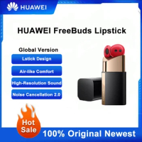 Huawei FreeBuds Lipstick Headphone Original High Resolution Sound Air-Like Comfort Open-Fit Active Noise Cancellation 2.0 Red