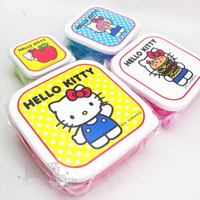 真愛日本 14032700020 4合1保鮮盒-草莓 三麗鷗 Hello Kitty 凱蒂貓 野餐盒 水果盒