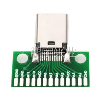 5pcs USB 3.1 TYPE-C Test board Female socket connnector type-c with PCB board