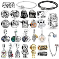 925Sterling Silver Jewelry HEROCROSS Disney Star Wars Series Darth Vader charm bead Fit Original Pandora Bracelet Christmas Gift
