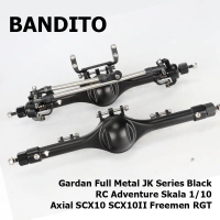 BANDITO Gardan Full Metal FJ Series Black for RC Adventure Skala 1/10 SCX10 SCX10II Freemen RGT MN2