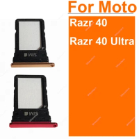 For Motorola Moto Razr 40 Razr 40 Ultra XT2323 XT2321 Sim Card Tray Holder Memory Card Adapter Replacement Repair Parts