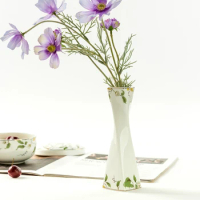 Bone China Decorative Vase, Chinese Porcelain Home Decor Vase, Fashion Decorative Ceramic Vase, Flower Small Vase, Ceramic Vase