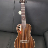 23 inch Concert Ukulele Beautiful Grape Style Sound Hole 4 Stings Mini Guitar Acoustic Electric Ukelele with Pickup EQ