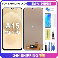 Applicable to LCD With Frame For Samsung A15 4G / 5G SM-A155 SM-A156 LCD Display Touch Screen Assemb