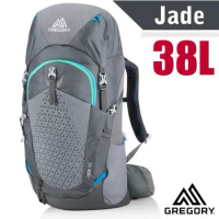 【美國 GREGORY】女新款 Jade 38 網架式健行登山背包(S/M號_附全罩式防水背包套)_111573 優雅灰