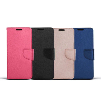 【SAMSUNG】Galaxy A34 5G 側掀式磁扣蠶絲紋皮套(4色)