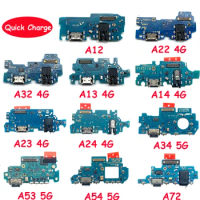 Tested USB Charging Flex Cable For Samsung A72 A13 A14 A22 A32 A23 A24 4G A14 5G A52 A53 5G Charger Port Dock Connector Flex