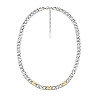 สร้อยคอผู้ชาย รุ่น EGS3240060, สแตนเลสสตีล, สีทูโทน