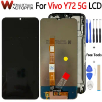 6.58" For Vivo Y72 5G LCD Display Touch Screen Replacement Digitizer Assembly For VIVO Y72 5G V2041 Phone LCD Screen Replacement