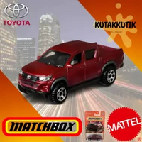 Matchbox Mobil Pickup Truck Toyota Hilux Pickup Biru Metalik Toyota Edition Hijau