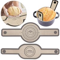 2Pcs Non-Stick Bread Baking Mat Silicone Bread Sling for Dutch Oven Easy To Clean Baking Mat for Dutch Oven Kitchen Cooking Tool