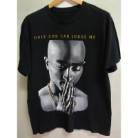 เสื้อยืดมือสอง 2Pac Only God Can Judge Me Vtg 90s Hip-Hop
